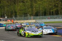 Start 2024 Lamborghini Super Trofeo Spa race 1