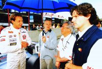 Marc Goossens met Marcel en Mikke Van Hool op de grid in Spa