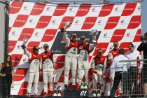 Een zege en nog drie extra podiumplaatsen in Slovakije en het Belgian Audi Club Team WRT voert het klassement in de Pro Cup nog steviger aan