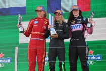 Zandvoort: Abbi Pulling en Doriane Pin aan het feest in de F1 Academy