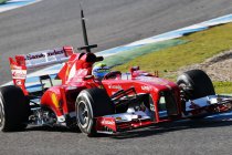 Testdag 3 Jerez: Felipe Massa soeverein onder 1:18 grens