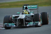 Nico Rosberg topt tabellen na eerste testdag te Barcelona